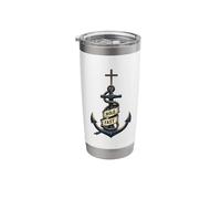 Hold Fast Nautical Anchor Cross Faith Stainless Steel Insulated Tumbler