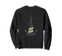 Hold Fast Nautical Anchor Cross Faith Sweatshirt