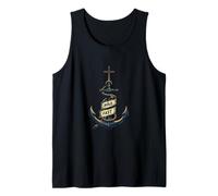 Hold Fast Nautical Anchor Cross Faith Tank Top