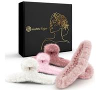 Hold Me Tight 4.1 Inch Large Hair Claw Clips for Women Hair Clips Thin Thick Curly Hair 90’s Strong Big Grip Banana Clips with Strong Jaws for girls, ladies (Light Fur)