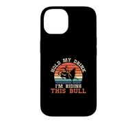 Hold My Drink I'm Riding This Bull A Rodeo Cowboy Bull Rider Case for iPhone 14