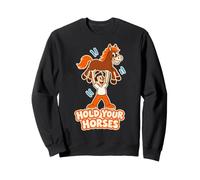 Hold My Horses Hilarious Sarcastic Brainrot Funny Meme Horse Sweatshirt