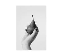 Hold My Pear Photo Poster Canvas Poster Wall Art Decor Print Picture Paintings for Living Room Bedroom Decoration 12x18inch(30x45cm)
