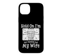 Hold On I'm Texting My Wife Funny Ouija Halloween Skull Case for iPhone 14 Plus