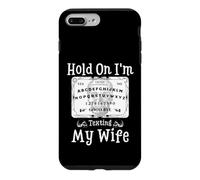 Hold On I'm Texting My Wife Funny Ouija Halloween Skull Case for iPhone 7 Plus/8 Plus