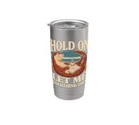 Hold On Let Me Overthink This Otter Coffee Stainless Steel Insulated Tumbler