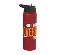 Hold On Let Me Overthink This Sarcastic Quote Stainless Steel Insulated Water Bottle