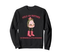 Hold On Partner I'm Growing A Little Buckaroo Frog Pregnancy Sweatshirt