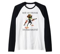 Hold On Partner I'm Overstimulated Cowboy Frog Raglan Baseball Tee