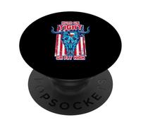 Hold On Tigh Or Fly High Funny Bull Riding Rodeo Vintage PopSockets Adhesive PopGrip