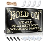Hold On We're For Wall Decor Office Tin Plate Sign Welcome Highland