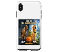 Hold on Your Come Back is Coming 2025 to 2026 Dog Hope Gift Case for iPhone XS Max