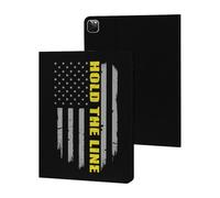 Hold The Line U.S. Flag Cute Tablet Case Unisex Slim Hard Protective Cover Compatible with iPad 9th/ 8th/ 7th