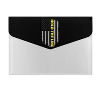 Hold The Line U.S. Flag Printed File Folders with Fasteners Accordion File Organizer for Home Office Documents Contract