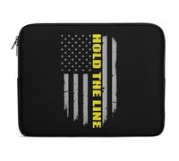 Hold The Line U.S. Flag Trendy Laptop Sleeve for Unisex Adult Multi Size Computer Protective Bags Cases 10inch
