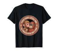 Hold Tight Little One World is Softer Vintage Punch Macaque T-Shirt