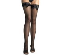 Hold-up Lace Fishnet Stockings with Bow in various colors