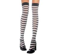Hold-up Striped Stockings in Various Colors