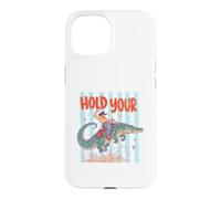 Hold Your Gator Cowboy Alligator Riding Humor Case for iPhone 15
