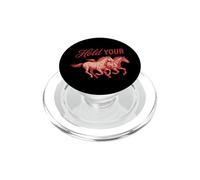 Hold Your Horses Vintage Retro Western Cowboy Design PopSockets PopGrip for MagSafe