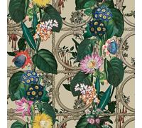 Holden Alata Botanical Themed Floral Textured Wallpaper Ideal for Living Rooms, Bedrooms, Dining Areas Beige 91431