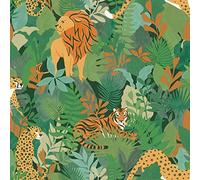 Holden Decor Animal Kingdom Green Wallpaper 10m x 53cm