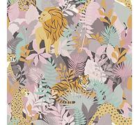 Holden Decor Wallpaper Animal Kingdom 13070 Exotic Tropical Jungle Multi/Pink