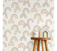 Holden Decor Boho Rainbow Orange/Pink/Blue Wallpaper 10m x 53cm, Multi