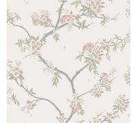 Holden Botany Cherry Blossom Oriental Chinoisiere Botanicla Blossom Themed Wallpaper Perfect for Living Rooms Dining Rooms Hallways Modern Stunning Rooms Pink/Cream (14213)
