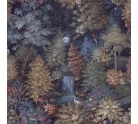 Holden Botany Midnight Woods Mystical Forest Themed Bold Wallpaper Perect for Living Rooms Bedrooms Hallways Cloakrooms Wallpaper Navy Blue (14152)
