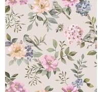 Holden Botany The Bird Garden Soft Tone Bird and Flower Inspired Wallpaper for Sitting Rooms Living Rooms Feature Walls Cottages Beige/Multi (14192)
