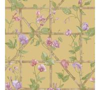 Holden Botany Trailing Floral Trellis Traditional English Garden Style Wallpaper Ideal for Living Rooms Dining Rooms Hallways Kitchens Ochre (14201)