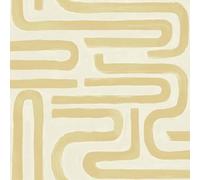 Holden Brushed Geo Soft Tones Geometric Style Wallpaper for Modern Living Spaces, Bedrooms, Feature Wall or Kids Bedrooms Ochre (14231)
