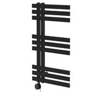 Holden Colore Designer Digital Thermostatic Electric Heated Towel Rail | Matt Black | Mild Steel | 800mm x 500mm