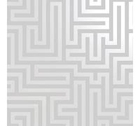 Holden Decor 12910 Glistening Maze Grey Wallpaper