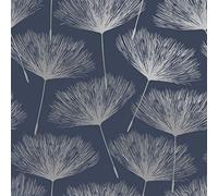 Glistening Fleur Wallpaper - Blue