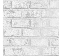 Holden Decor 12950 Metallic Brickgrey/Silver Wallpaper - Grey/Silver