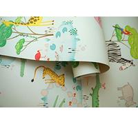 Holden Decor Kids Wallpaper 90932 Crocodile Lake Teal