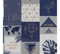 Holden Decor Adventure Navy Wallpaper 91162
