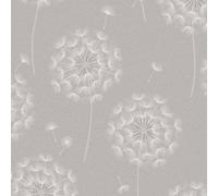Holden Décor Allora Dandelions Heavyweight Vinyl Textured Wallpaper in Grey Holden Décor Grey