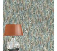 Holden Décor Amazonia Amherst Coral Blue Wallpaper Holden 91302