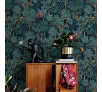 Holden Décor Amazonia Botanist Wallpaper Teal Holden 91251