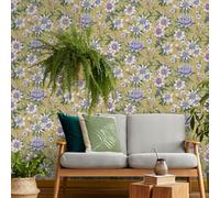 Holden Décor Amazonia Passiflora Ochre Wallpaper Holden 91321