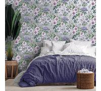 Holden Décor Amazonia Passiflora Silver Wallpaper Holden 91323