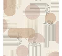 Holden Decor Arch Geo Wallpaper 10m x 53cm Orange, Orange