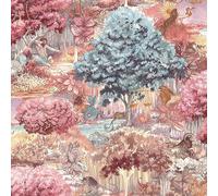 Holden Decor Astrology Pink Wallpaper 13500 - Forest Tree Zodiac Element