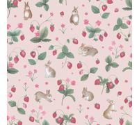 Holden Décor Bunnies & Berries Textured Wallpaper in Pink Holden Décor Pink