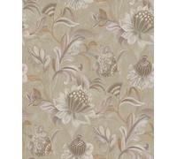 Holden Décor Cecelia Floral Trail Blush / Coral Embossed Wallpaper