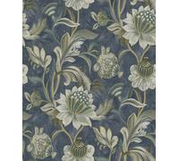 Holden Decor Cecelia Navy Wallpaper 10m x 53cm, Blue