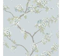 Holden Décor Cherry Blossom Wallpaper in Blue Holden Décor Blue